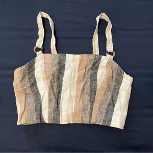 Linen Crop Top